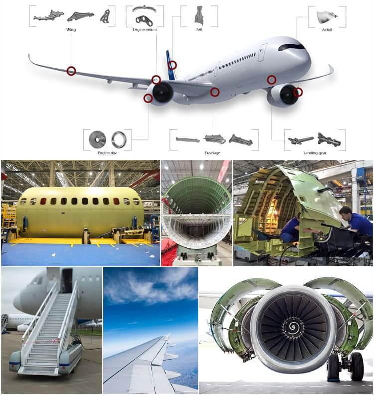 Aleación de aluminio utilizada para la industria aeroespacial
