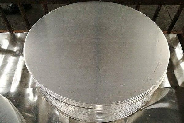 1100 display de superfície circular de alumínio