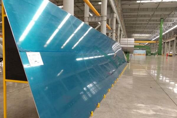 Extra wide aluminum plate for ship building