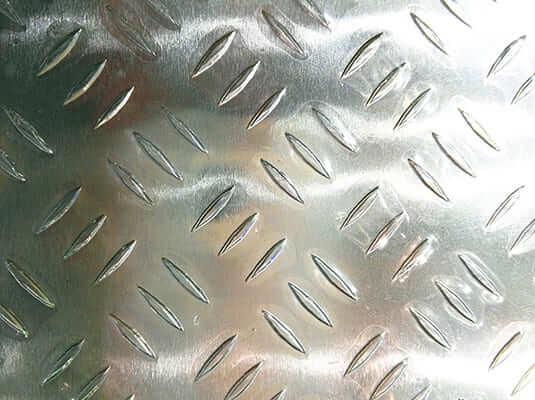 3 Placa de rodadura de aluminio de barras