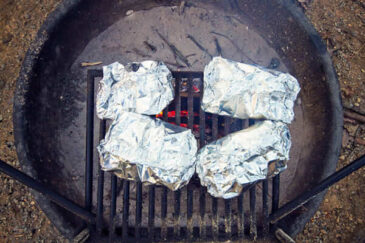 Feuille d'aluminium pour la cuisson