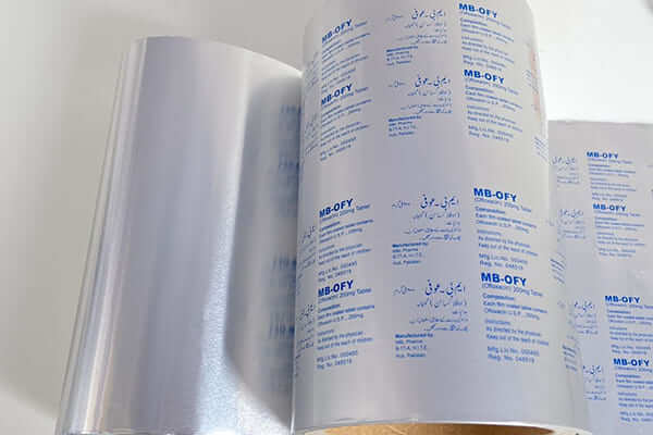Typische PTP -aluminiumfolie